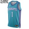 Charlotte Hornets LaMelo Ball Jordan 2023-24 Classic Edition Teal Pelipaidat Swingman - Lasten